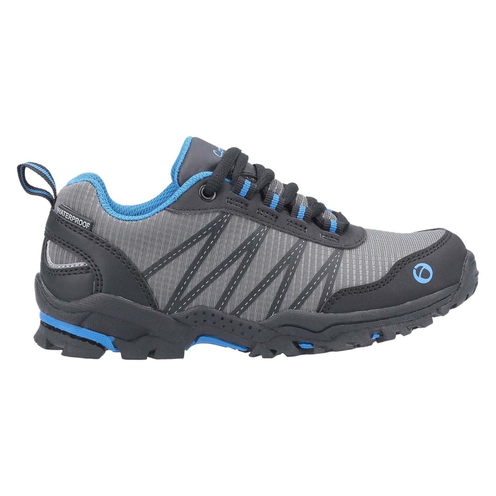 Cotswold Littledean Nylon Boy's Blue/Grey Hiking Shoes
