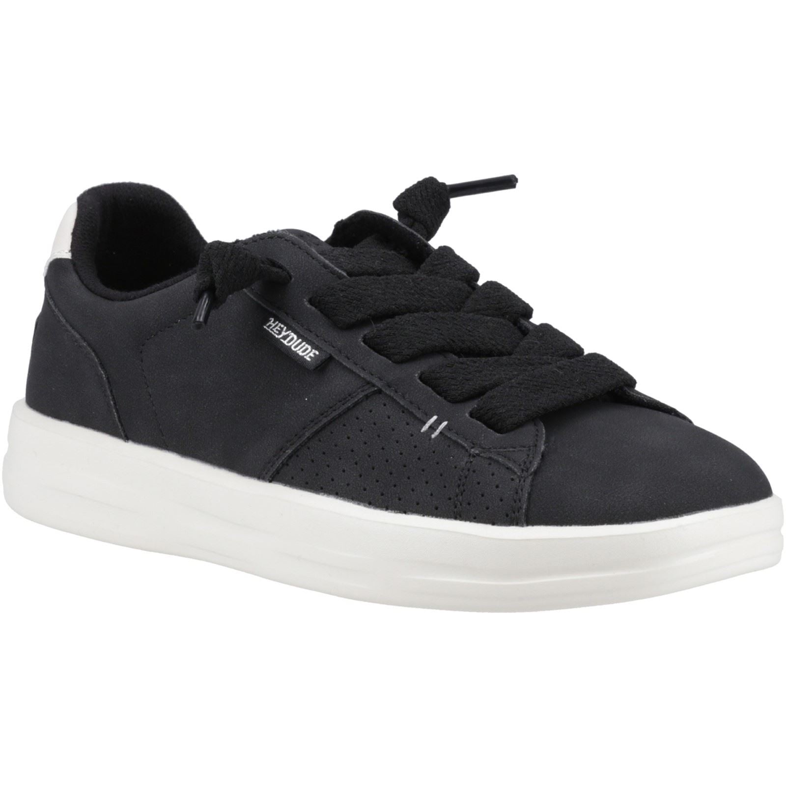 HEYDUDE Karina Duo Classic Synthetic Women's Black Trainers
