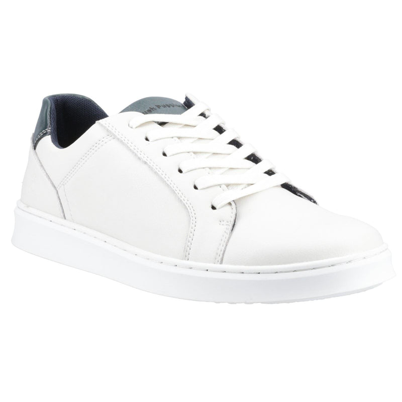 Hush Puppies Madden Leather Men's White Trainers