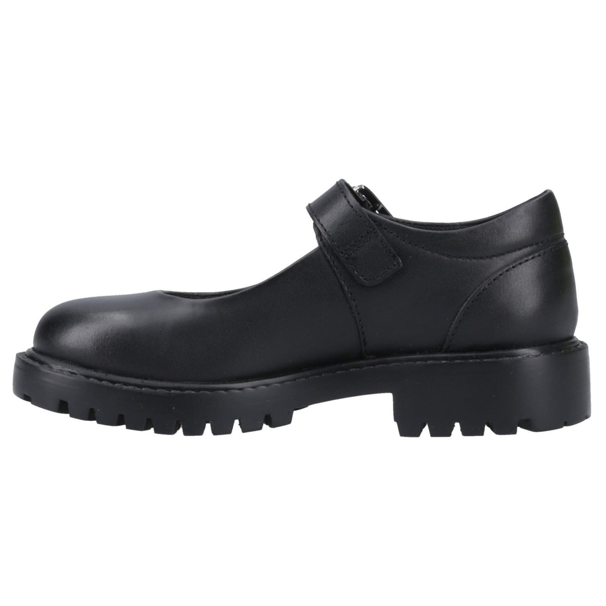 Hush Puppies Aurora Junior Leather Black Shoes