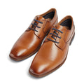 Pod Smyth Leather Men's Cognac Lace-Up Shoes