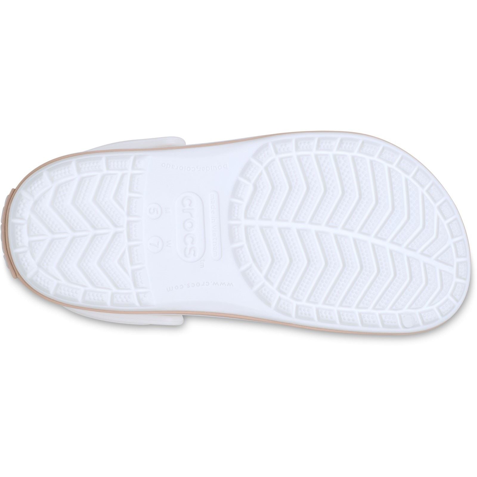 Crocs Crocband Thermoplastic White/Pink Caramel Clogs