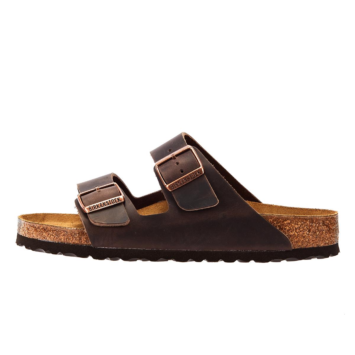 Birkenstock Arizona Birko Flor Brown Narrow Sandals