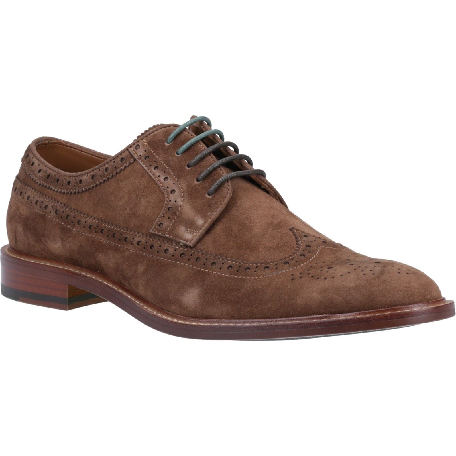 Dune Superior Suede Men's Brown Brogues Shoes