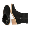 TOMS Hailey Buckle Suede Women's Black Boots