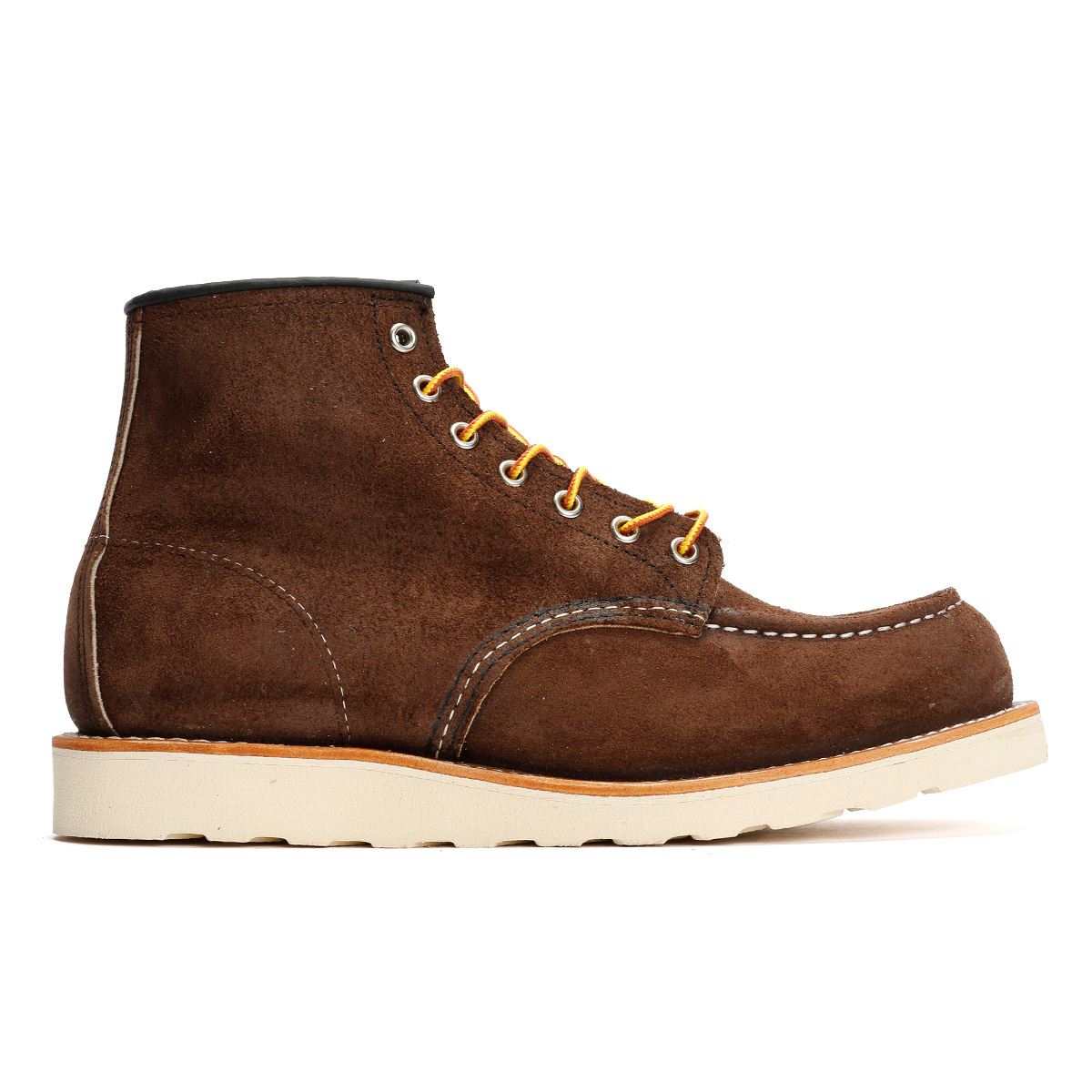Red Wing 8836 6 Inch Moc Toe Suede Men's Chocolate Boots