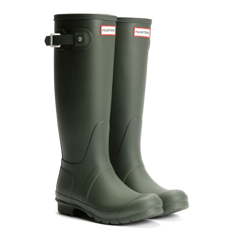 Hunter Original Tall Rubber Women's Dark Olive Wellington Boots