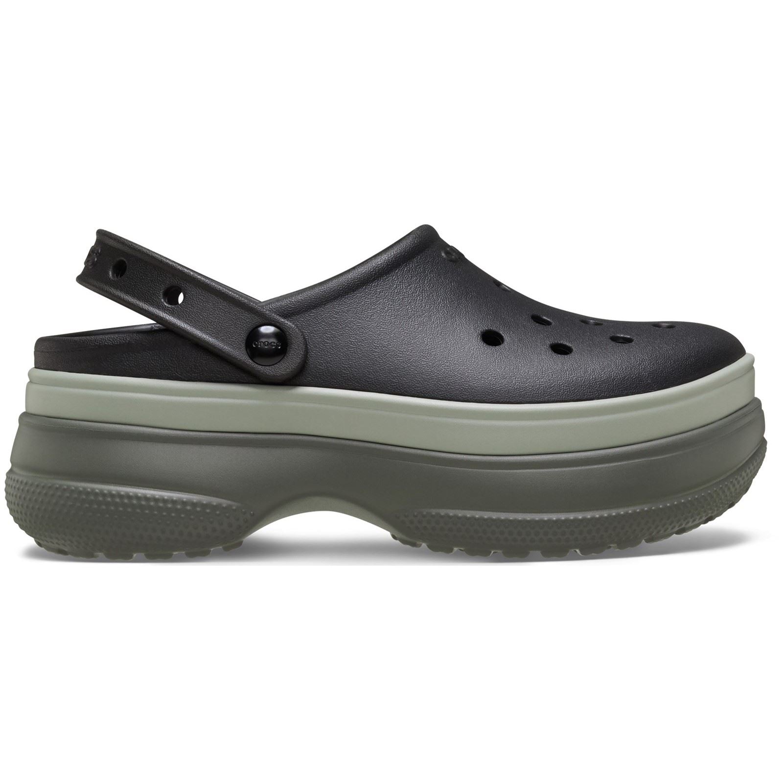 Crocs Classic Stacked Synthetic Women's Black Clogs