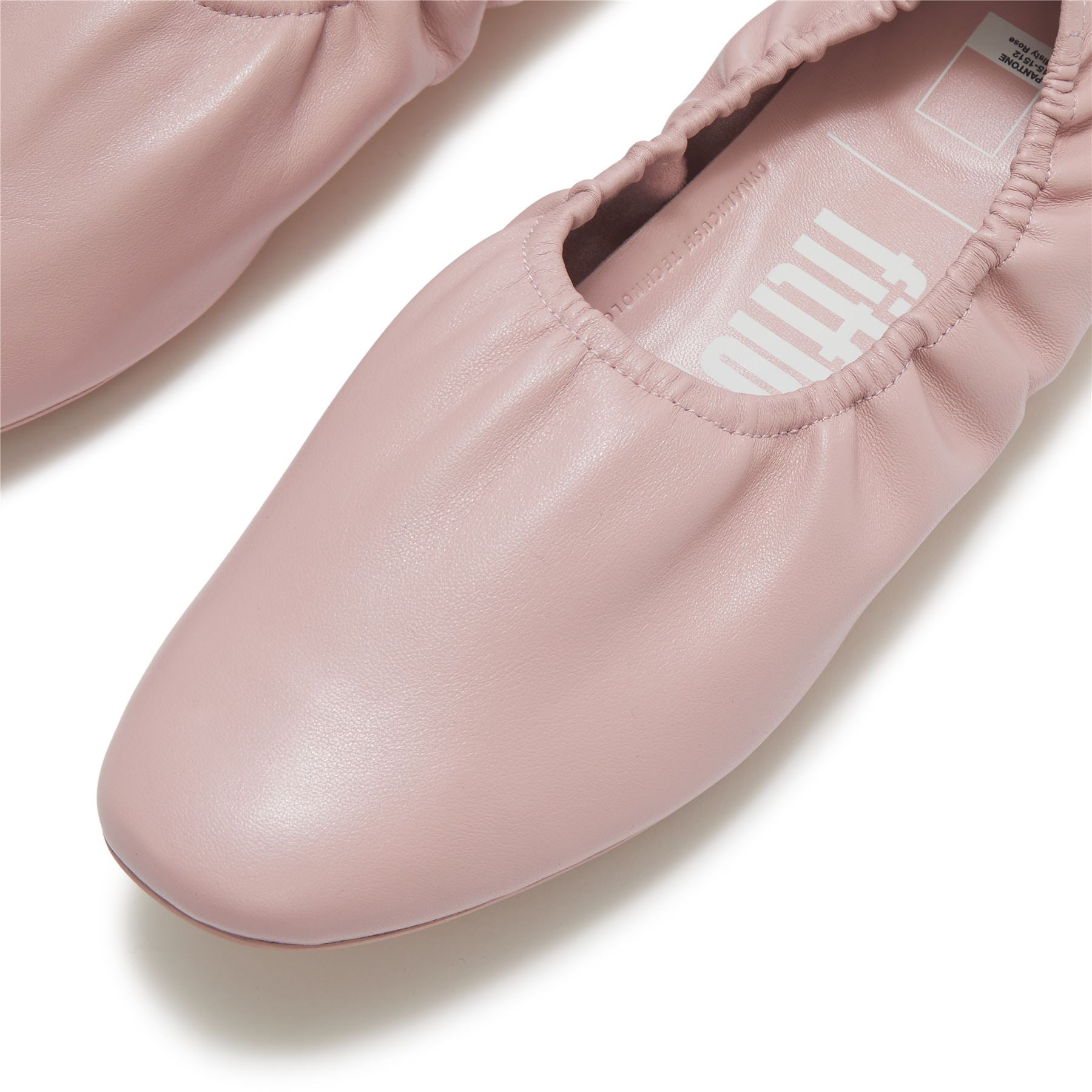 FitFlop X Pantone Delicato Ballerina Leather Women's Rose Shoes