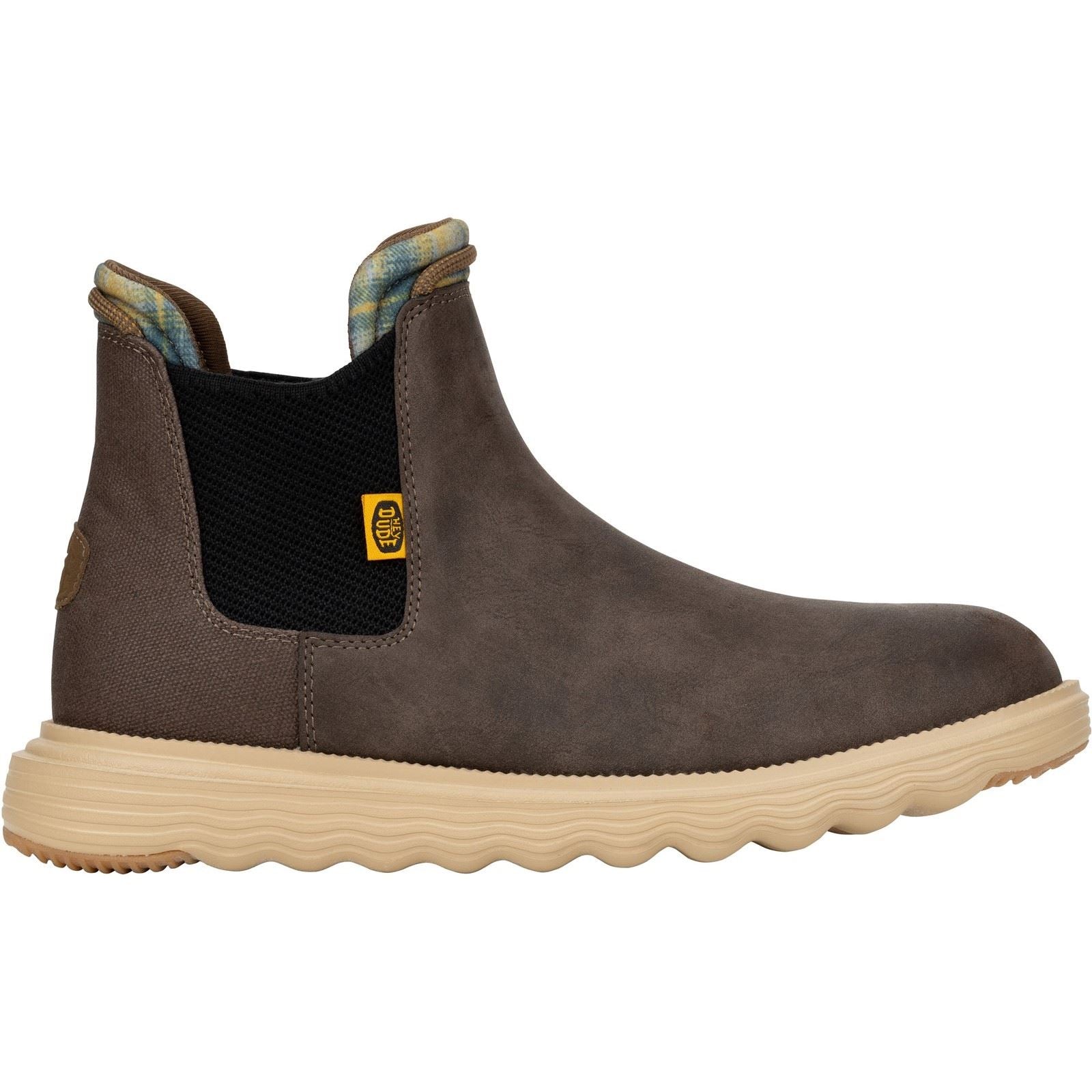 HEYDUDE Branson Classic Synthetic Men's Desert Brown Boots