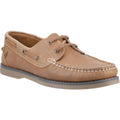 Hush Puppies Wilson Leather Men's Tan Boat Shoes