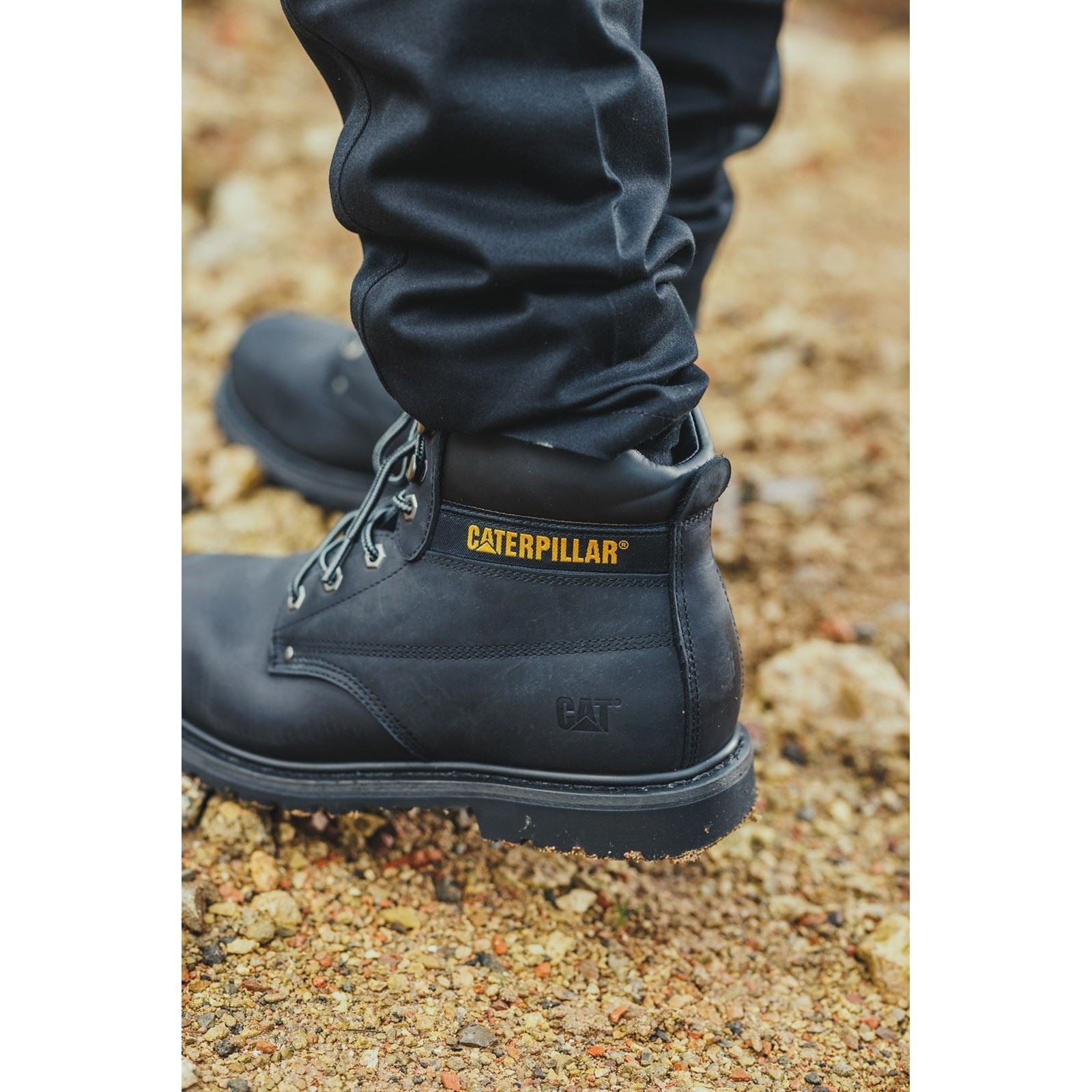 Caterpillar Powerplant S3 Nubuck Black Safety Boots