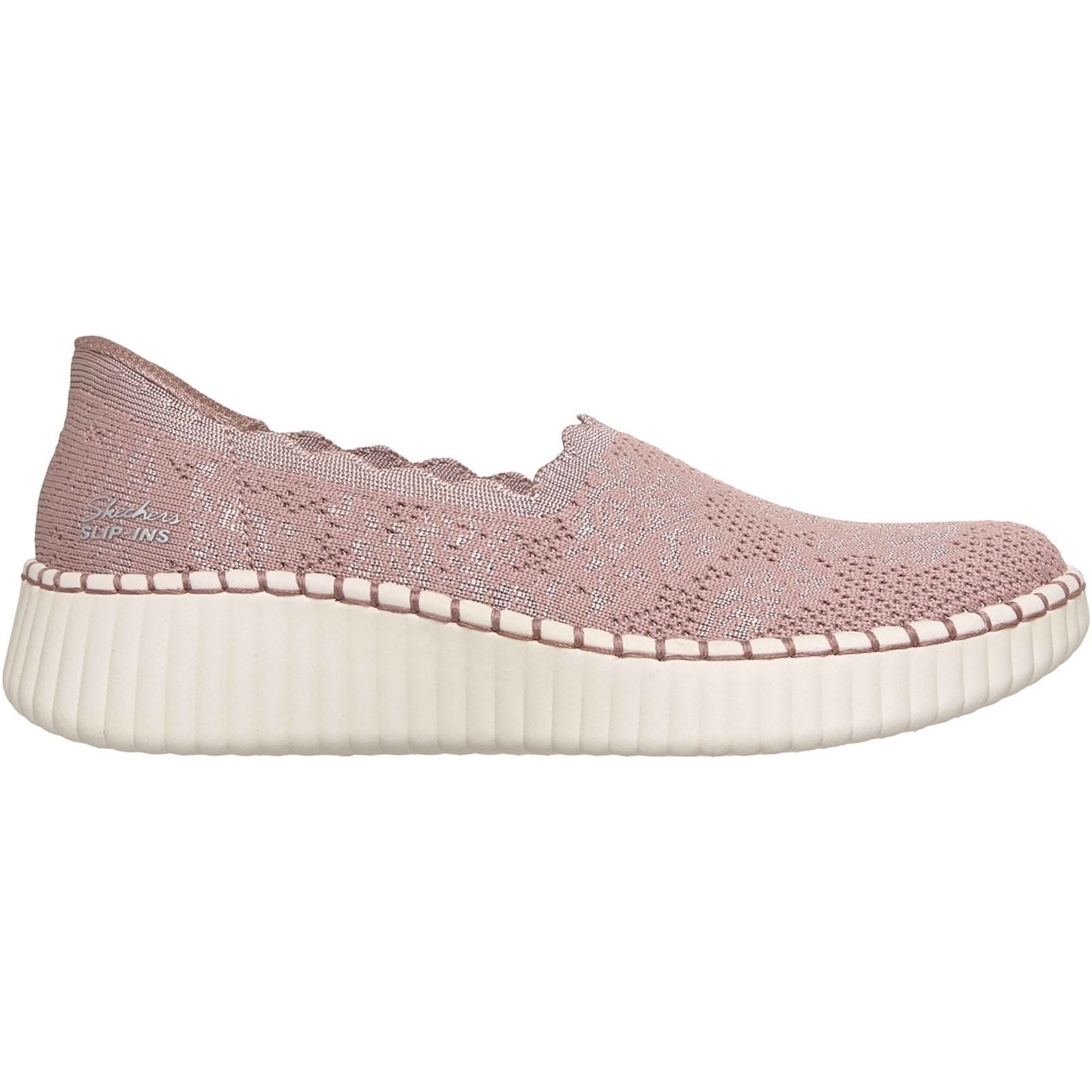 Skechers Wilshire Boulevard Polyester Women's Mauve Trainers