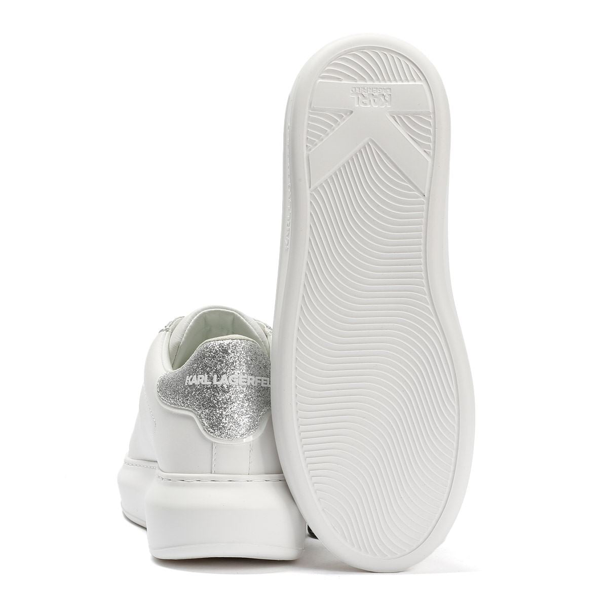 Karl Lagerfeld Kapri Konstellation Leather Women's White/Silver Trainers