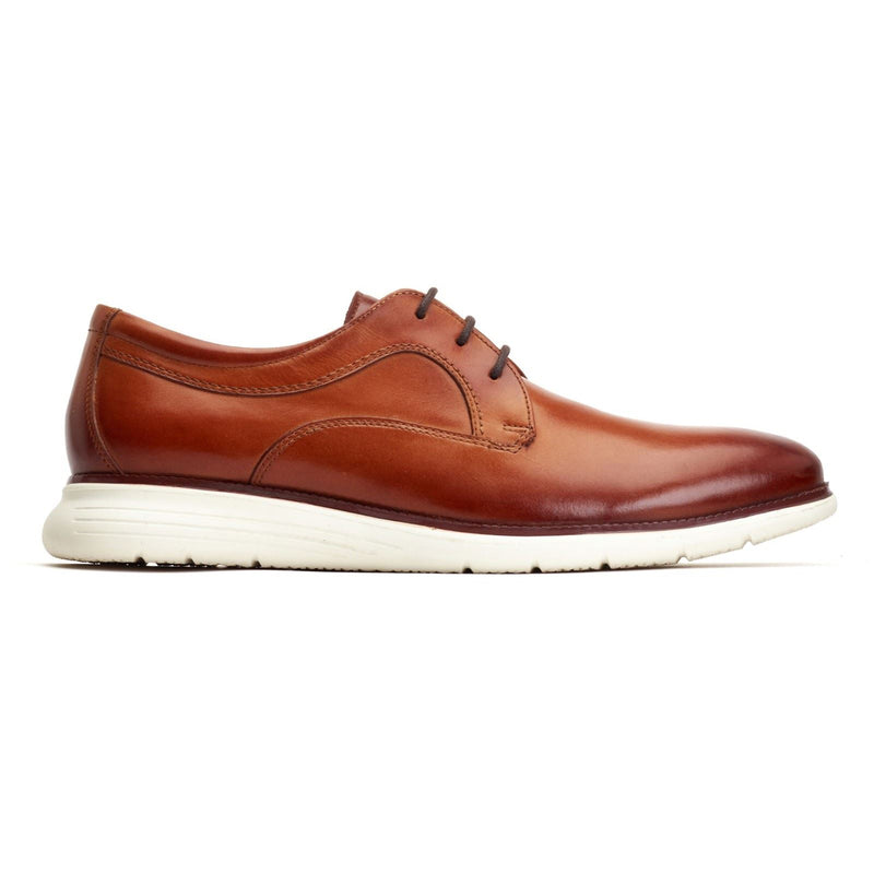 Base London Wing Leather Men's Burnt Tan Derby Shoes