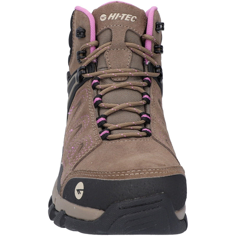 Hi-Tec V-Lite Explorer WP Cow Suede Leather Women's Brown/Lilac Hiking Boots