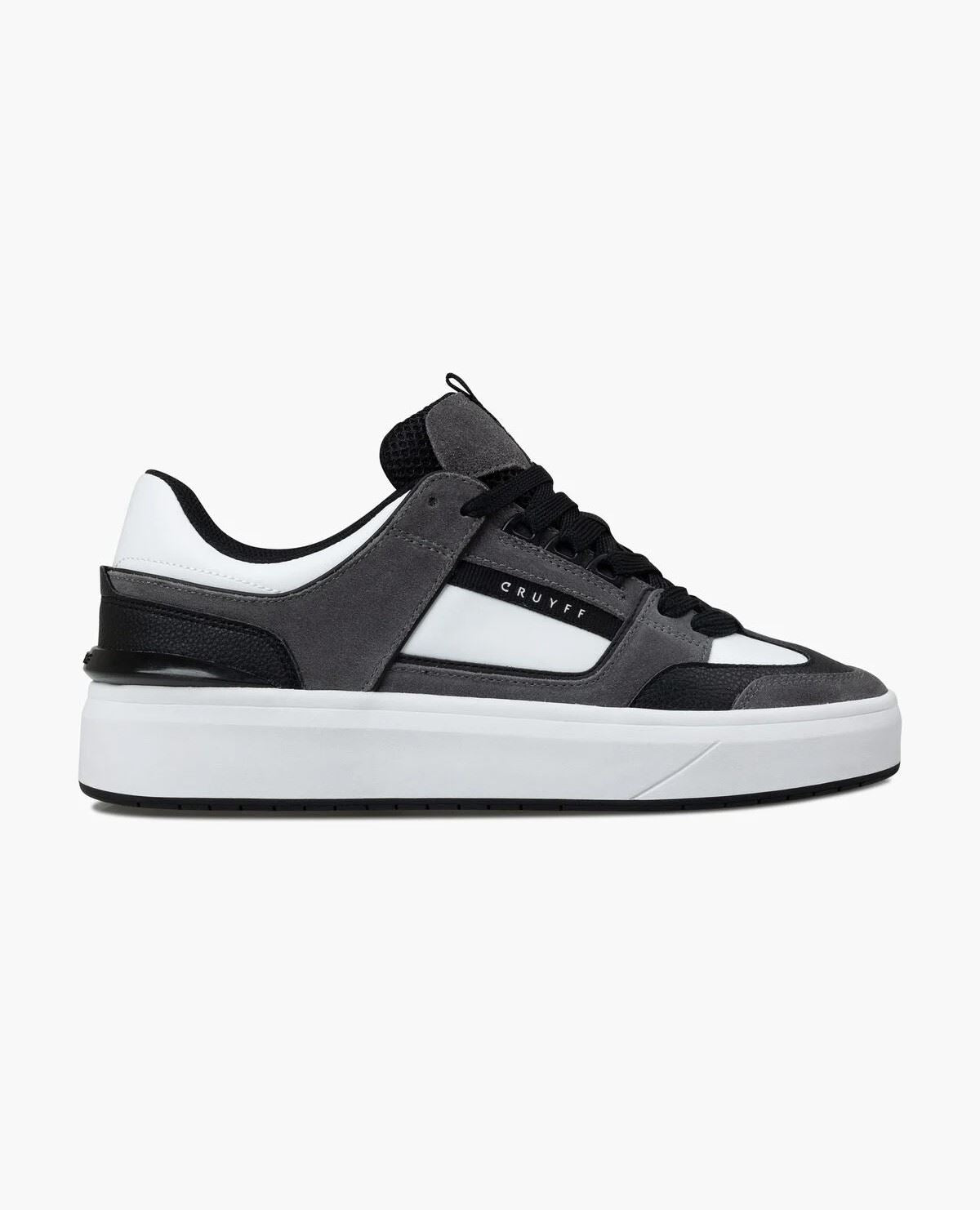 Cruyff Kickturn Leather Men's Mid Grey/White Trainers