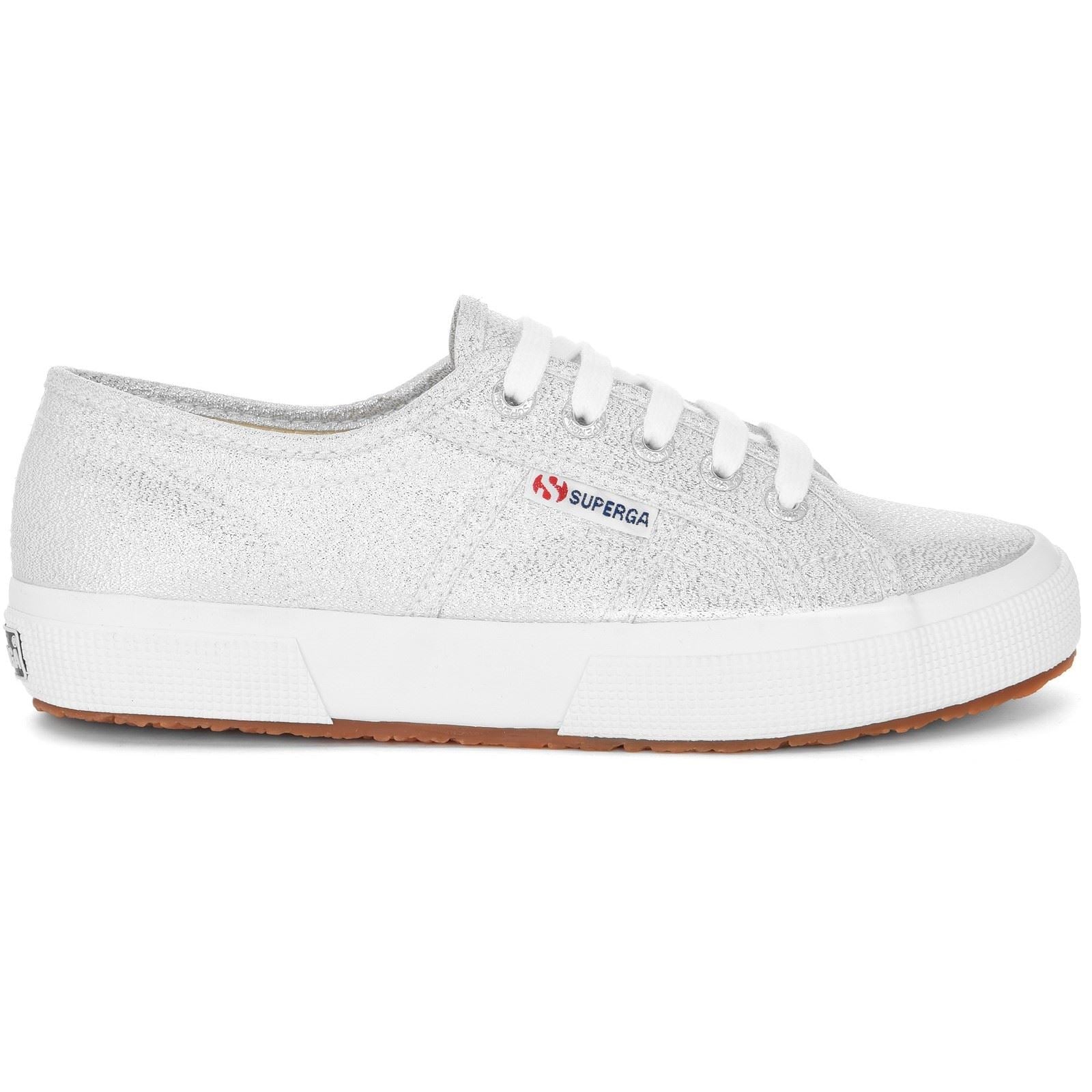 Superga 2750 Lamew Synthetic Women's Grey Silver Trainers