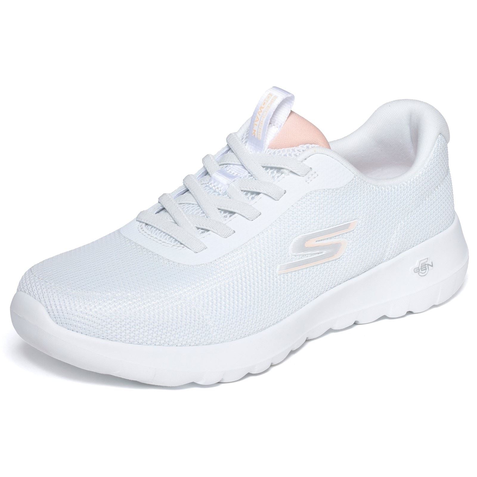 Skechers GO WALK Joy Rina Textile Women's White/Coral Trainers