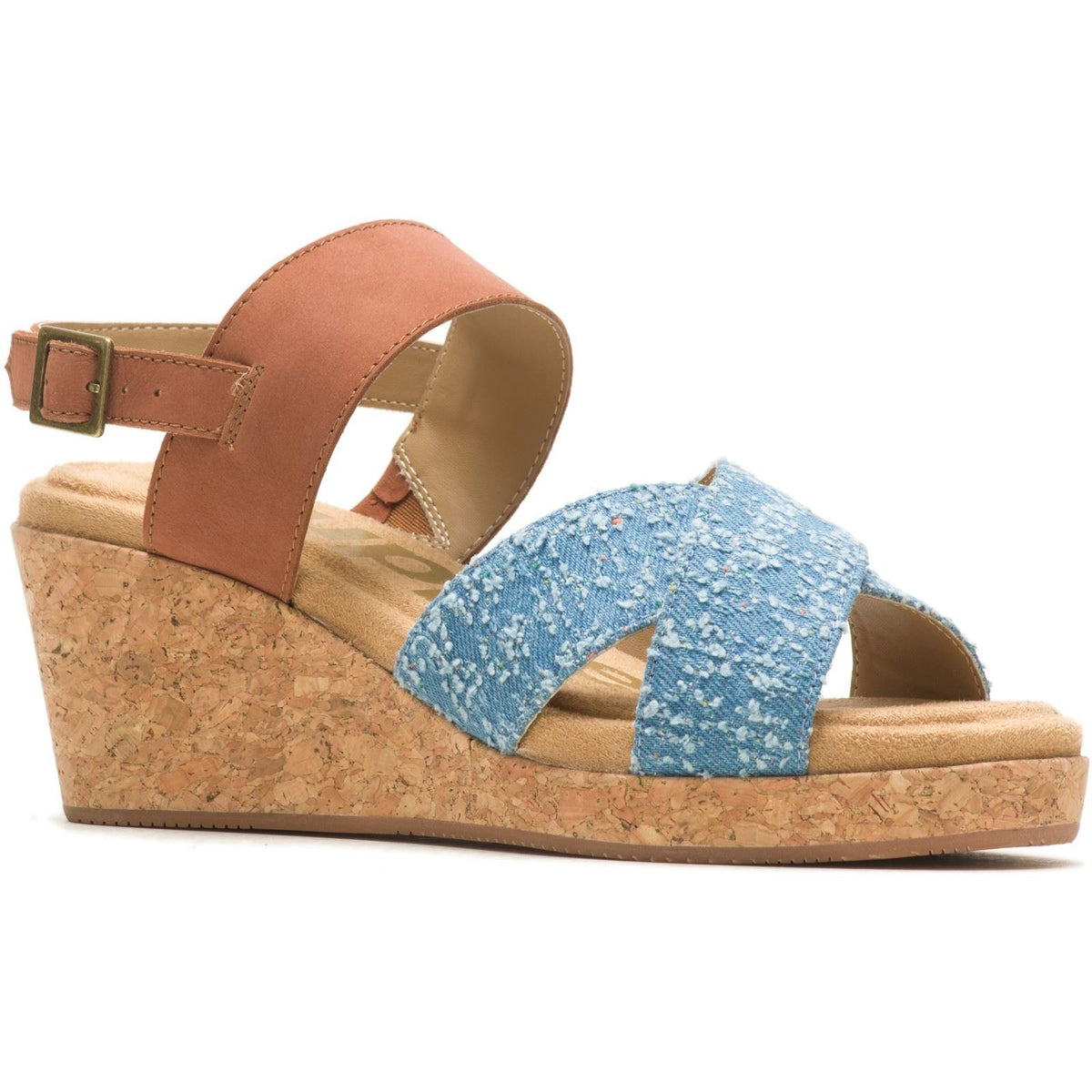 Hush Puppies Willow X Band Suede Women's Denim Sandals