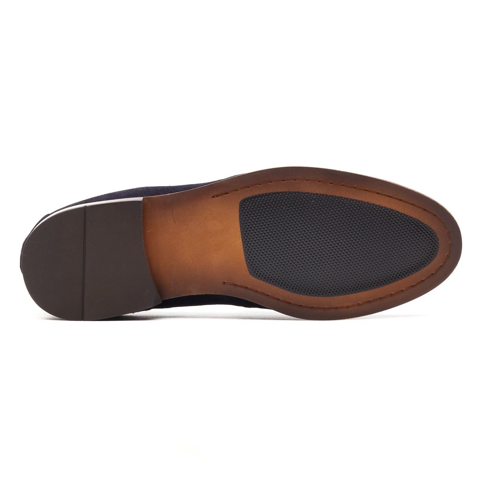Base London Slate Loafer Leather Men's Navy Loafers