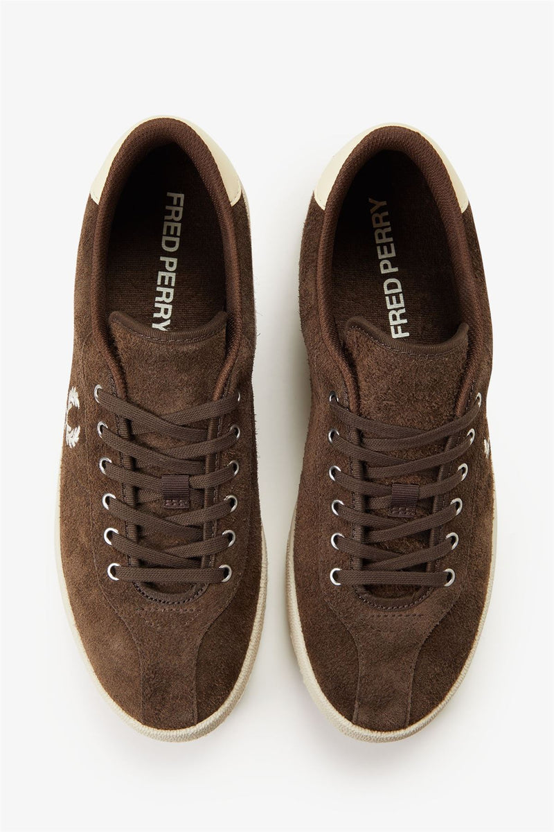 Fred Perry Tennis Shoe Suede Men's Tobacco/Ice Cream Trainers