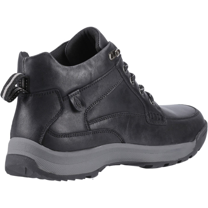 Hush Puppies Vernon Leather Men's Black Ankle Boots