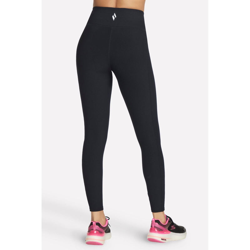 Skechers Performance GOFLEX Rib Nylon Women's Black Sports Leggings