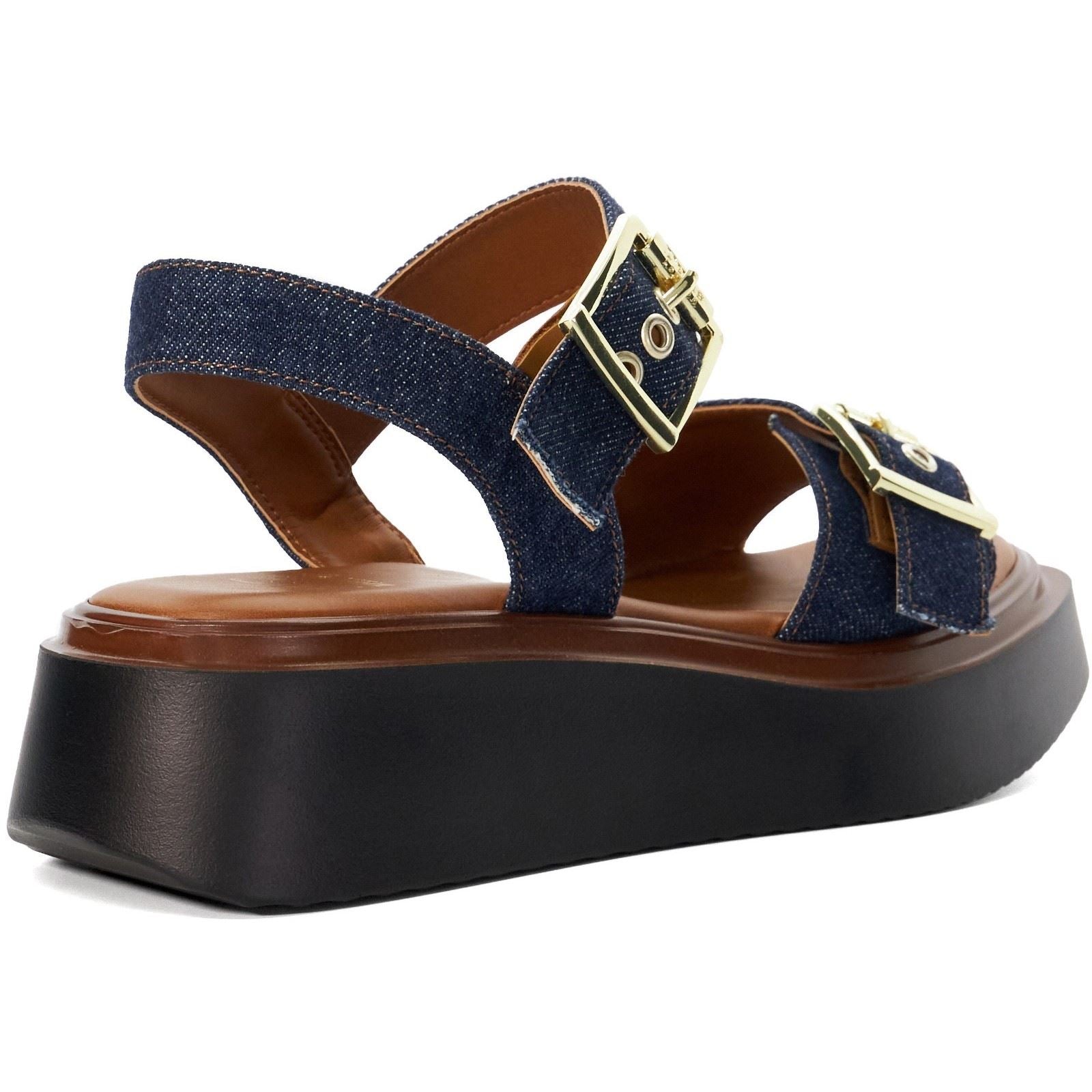 Dune Loells Denim Women's Navy Sandals