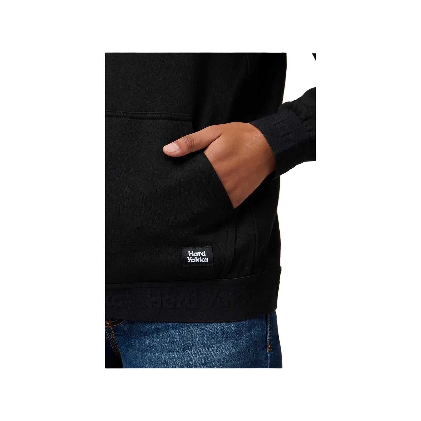 Hard Yakka Gladiator Cotton Women's Black Hooded Sweatshirt