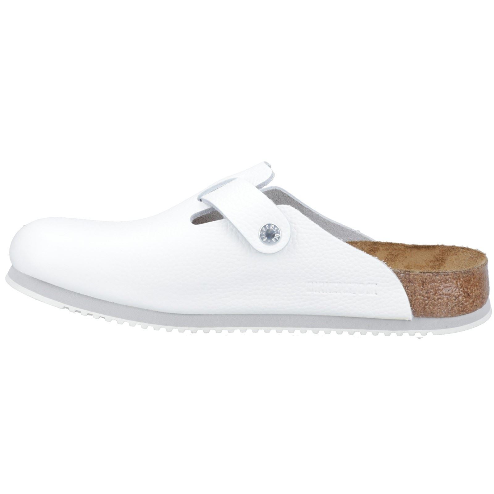 Birkenstock Boston Leather Men's White Clogs