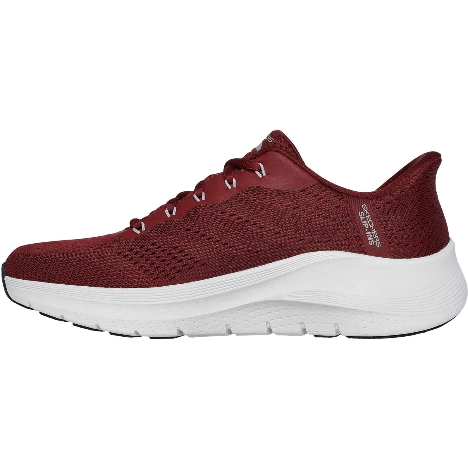 Skechers Arch Fit 2.0 Lestur Textile Men's Burgundy Trainers