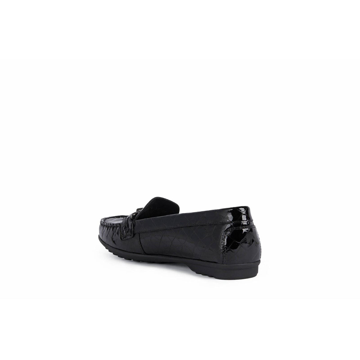 Geox Elidia 100% Leather Bovine Coated Women's Dark Burgundy Moccasins Shoes
