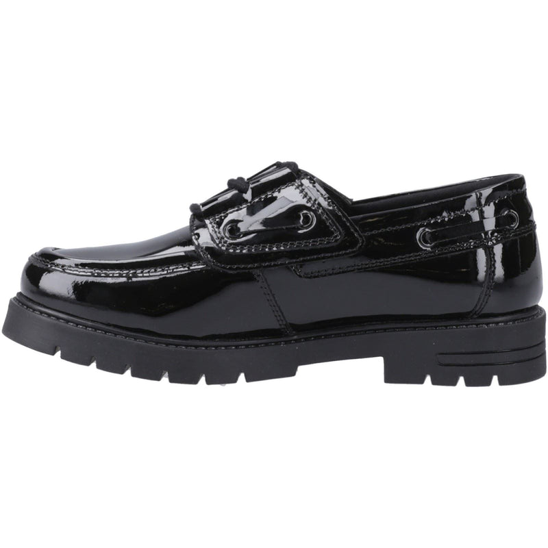 Hush Puppies Lucy Patent Leather Junior Black Shoes