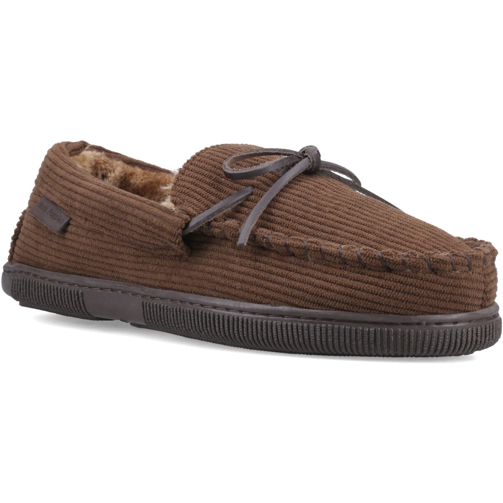 Hush Puppies Ace Cord Polyester Men's BROWN Slippers