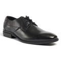 Pod Smyth Leather Men's Black Lace-Up Shoes