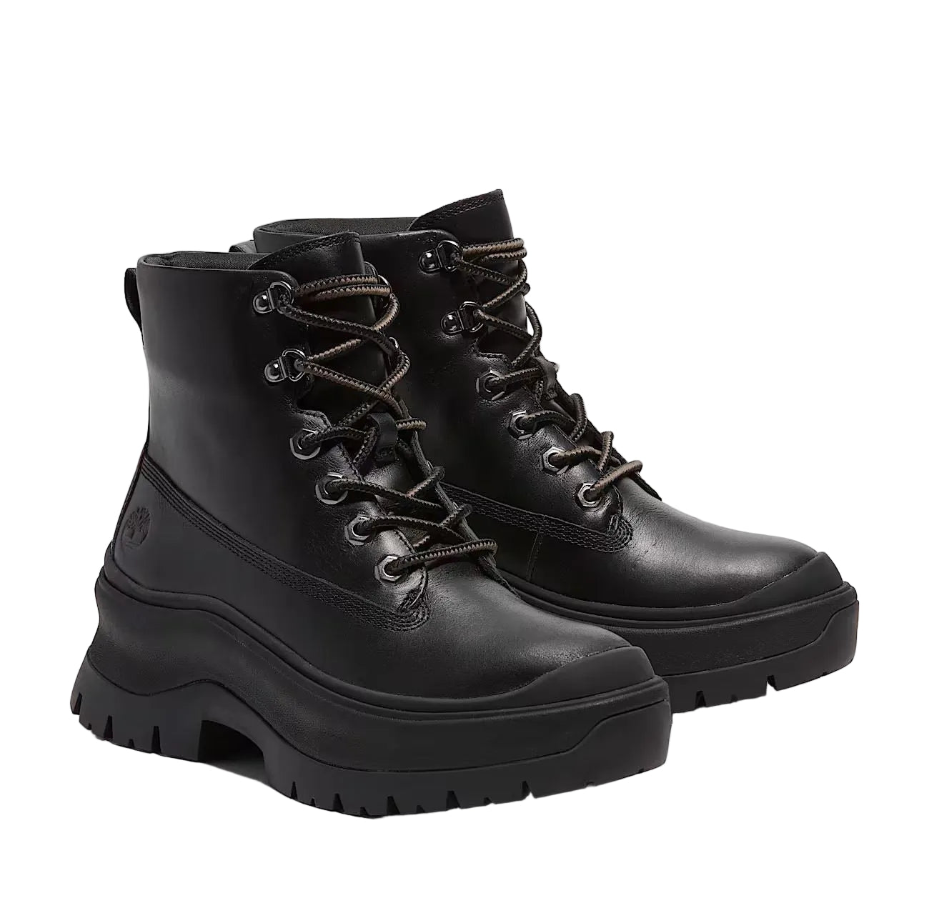 Timberland Roxie Lane Mid Lace Leather Women's Black Boots