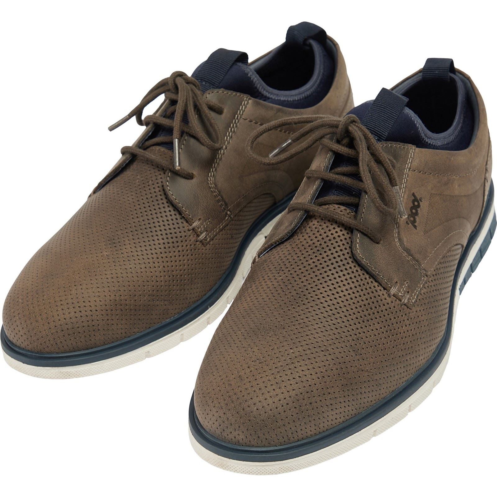 Pod Murphy Leather Men's Grey Lace-Up Shoes