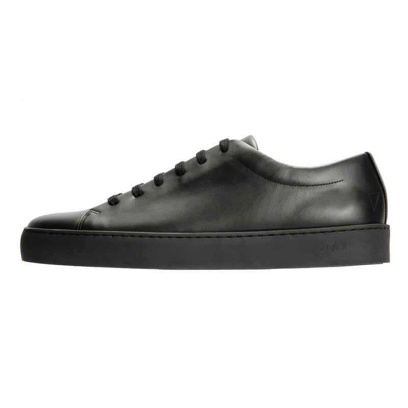 JAK Royal Leather Men's All Black Trainers