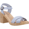 Hush Puppies Georgia Cork Leather Women's Blue Sandals