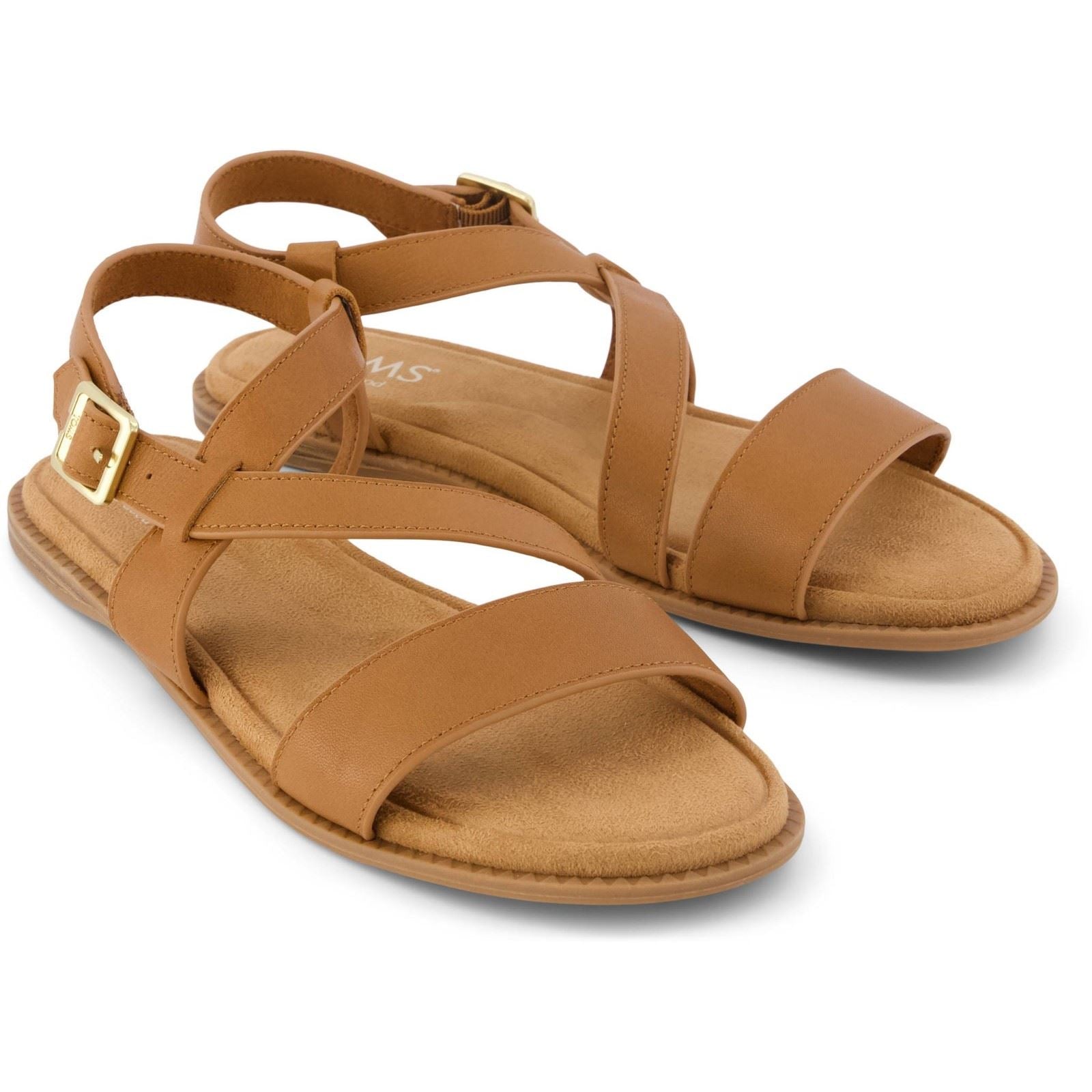 TOMS Mar Leather Women's Brown Sugar Sandals