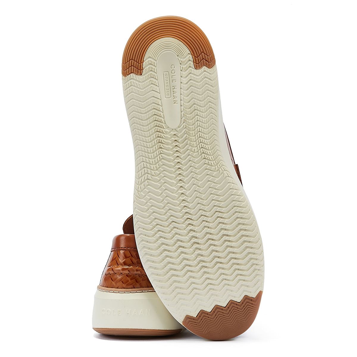 COLE HAAN TOPSPIN MEN'S TAN LEATHER LOAFERS