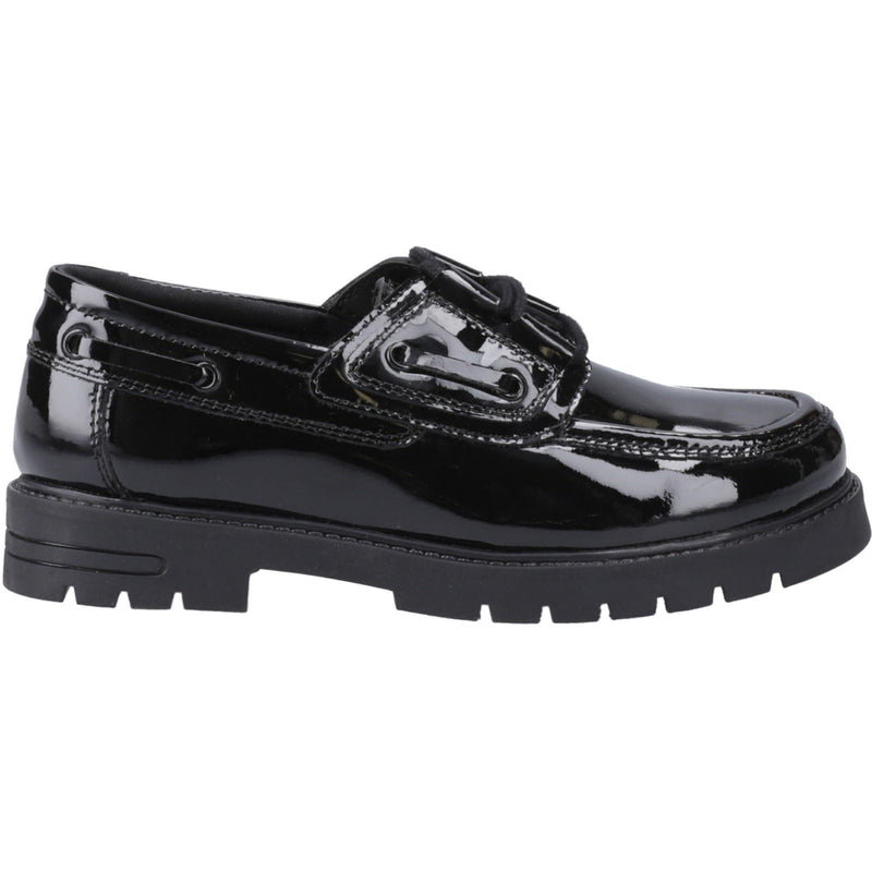 Hush Puppies Lucy Patent Leather Junior Black Shoes