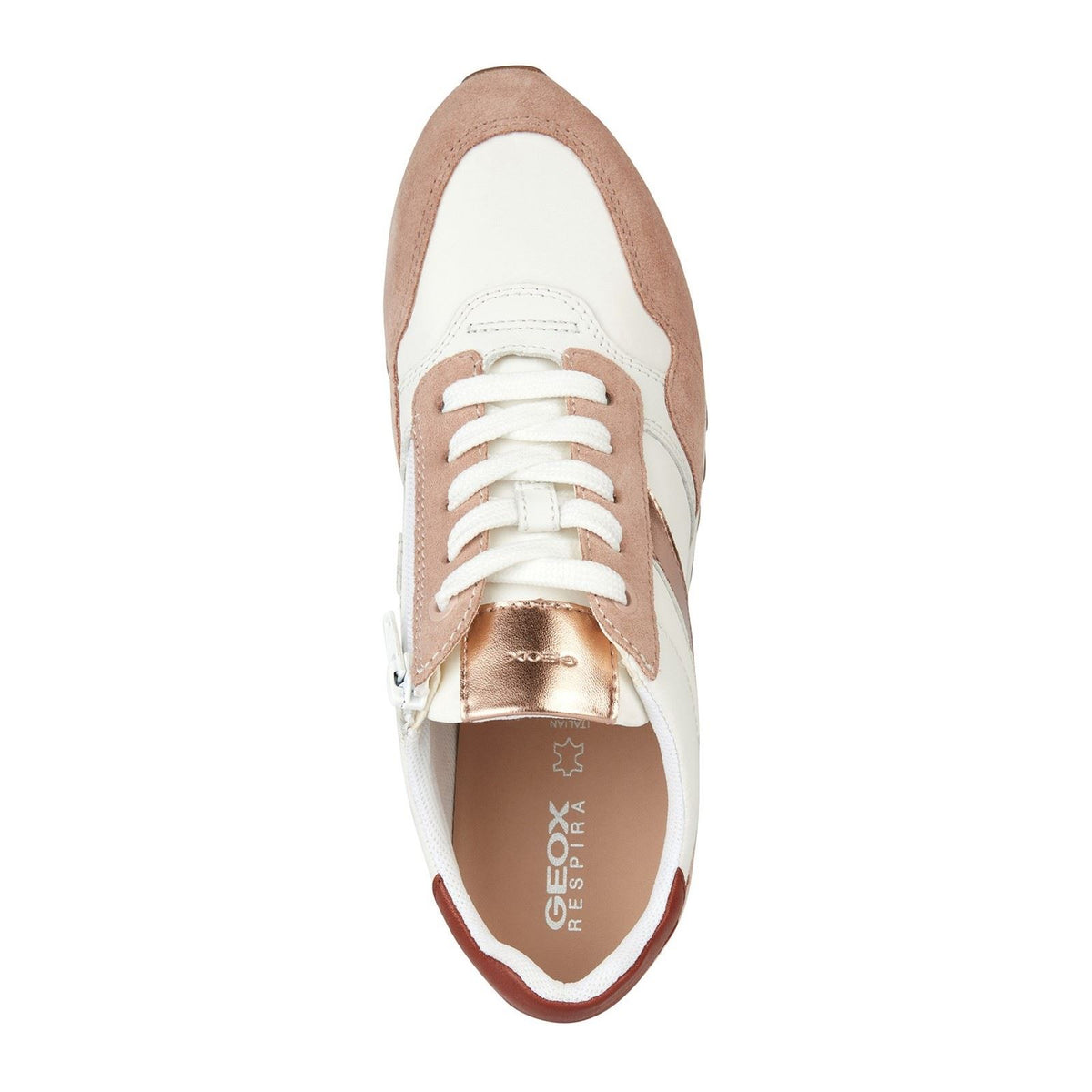 Geox D Tabelya Women's Nude/White Trainers