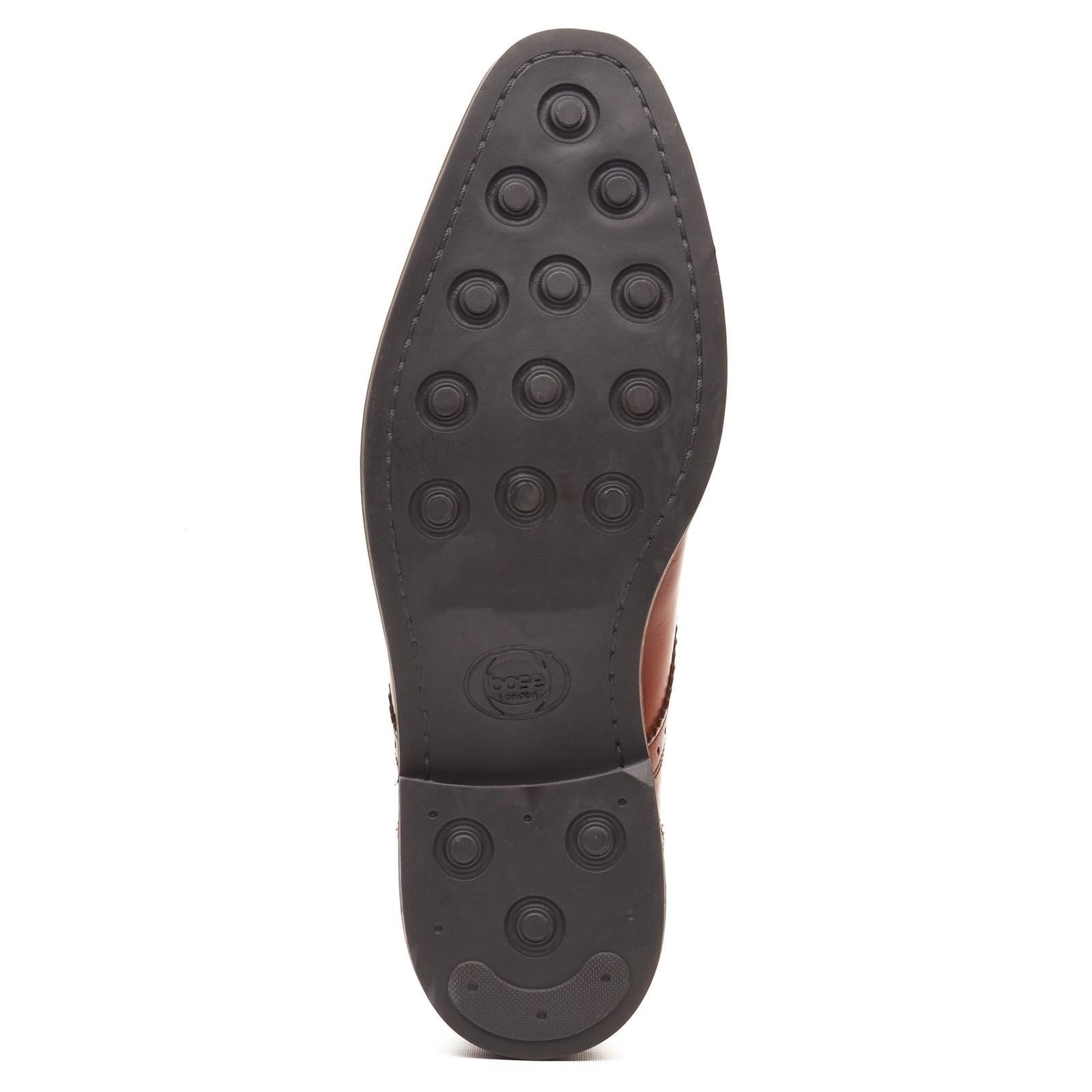 Base London Eton Lace Up Leather Men's Burnt Tan Lace-Up Shoes