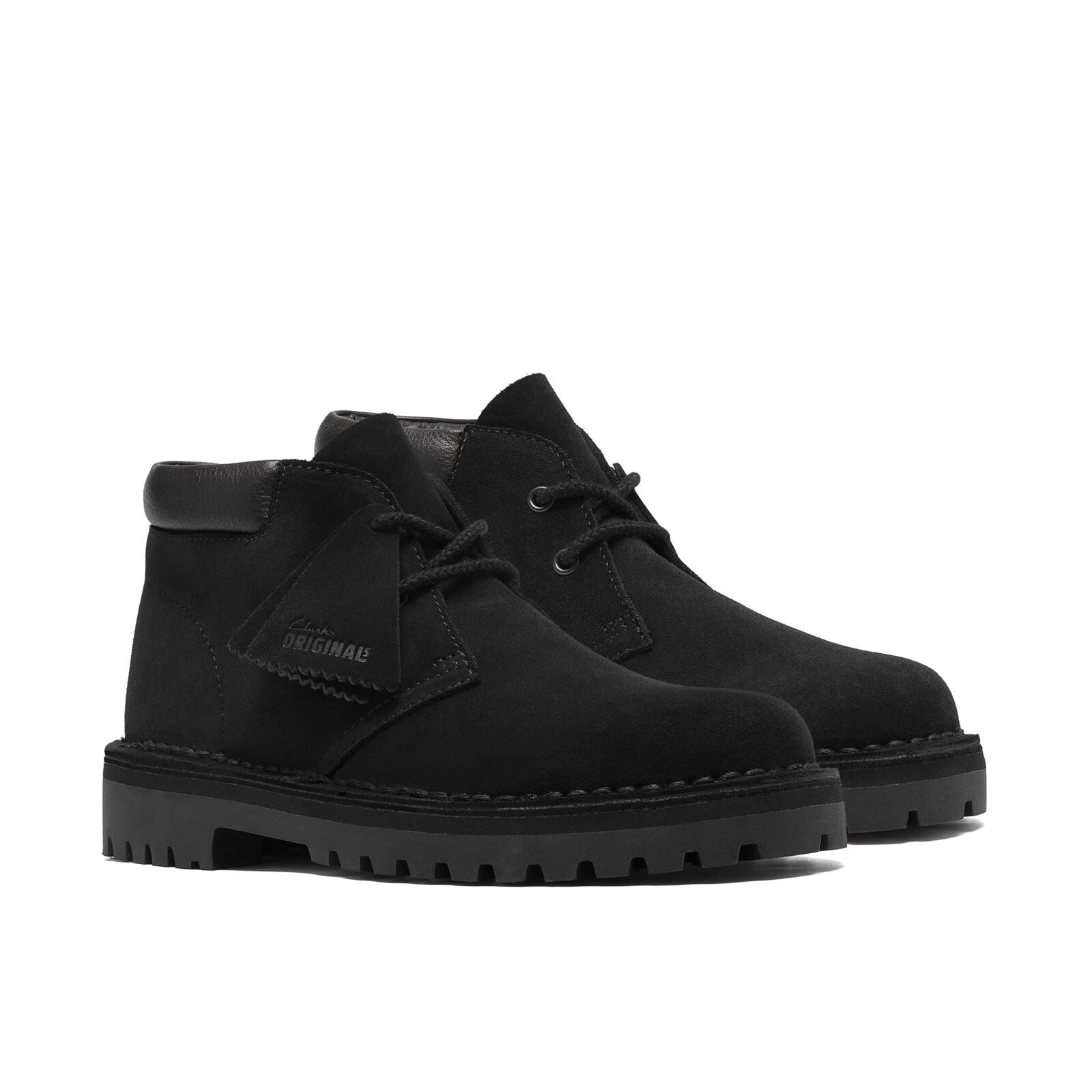 Clarks Originals Desert 2456 Rock Suede Women's Black Boots