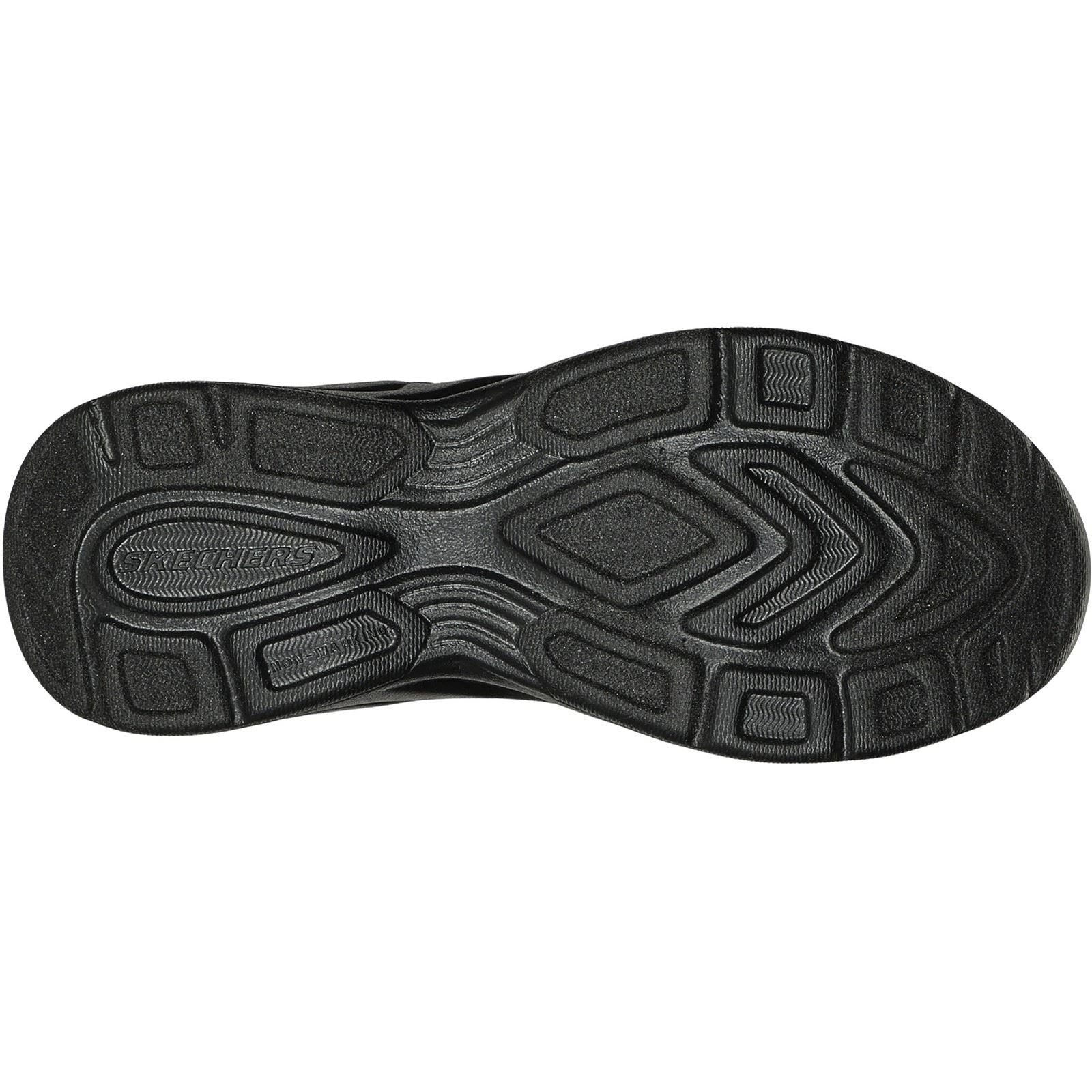 Skechers Dynamatic Textile Junior Black Trainers
