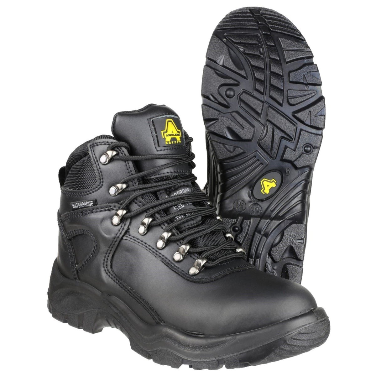 Amblers Safety FS218 Leather Black Safety Boots