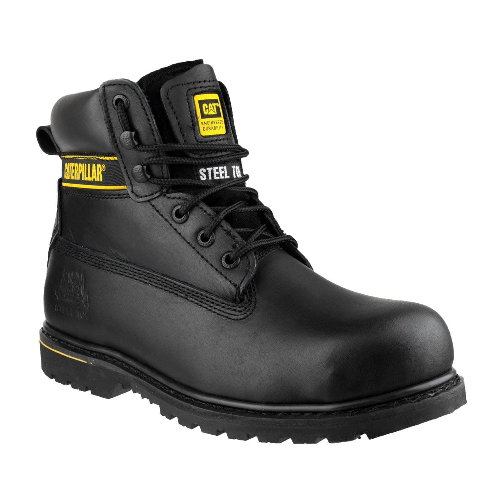 Caterpillar Holton Leather Black Safety Boots