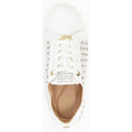 Dune Ease Leather Women's White Trainers